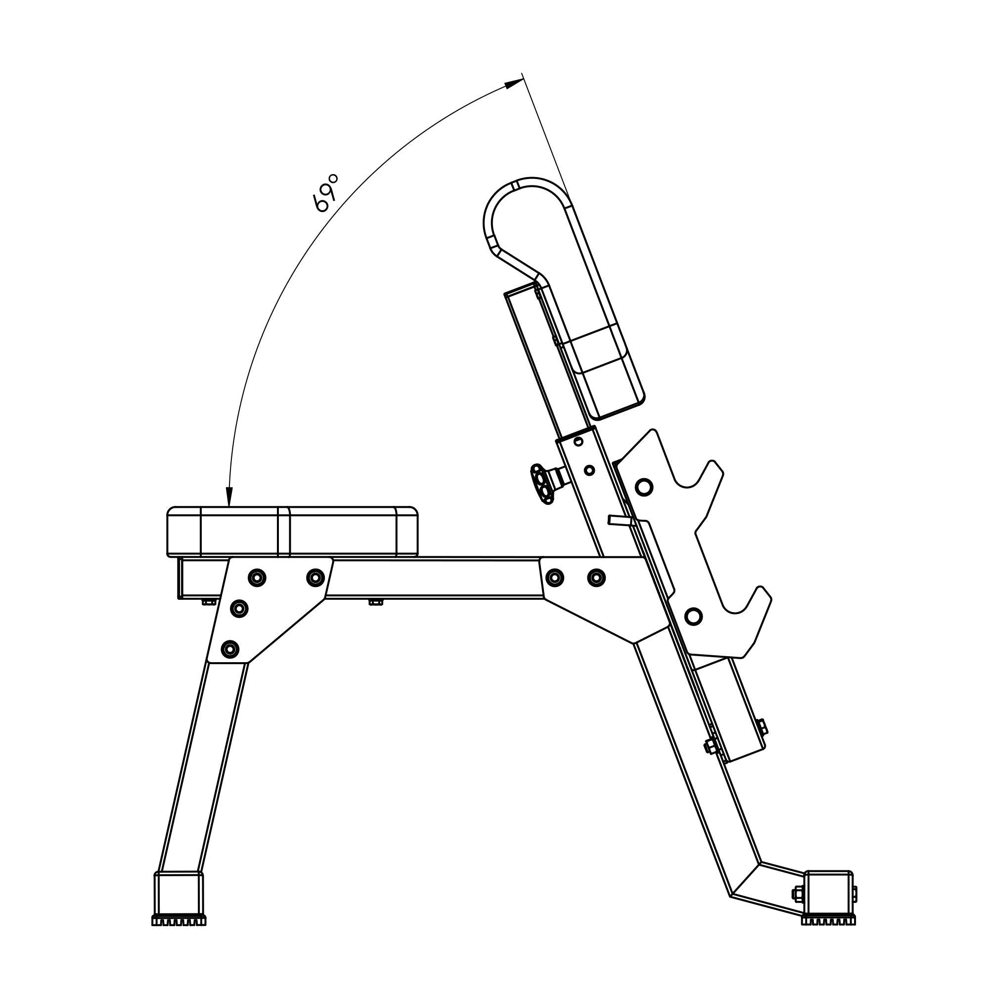 Semi Pro Biceps Curl-bänk