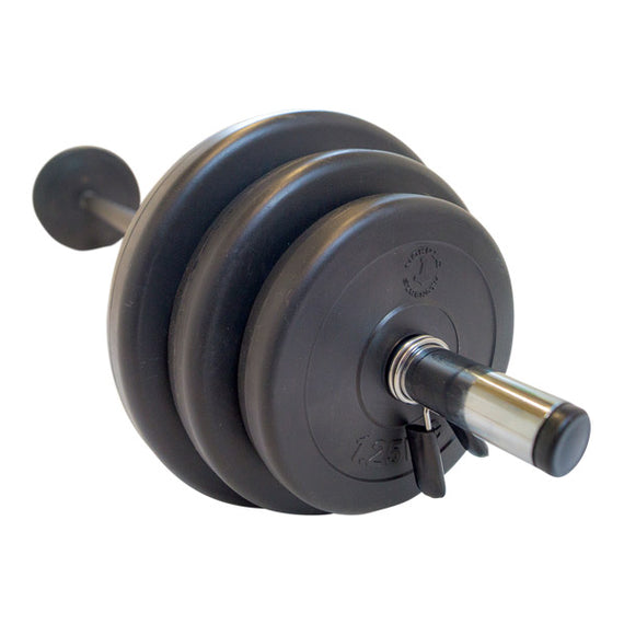 Skivstångsset 20 kg (140 cm) – 30 mm | Komplett set för hemmaträning
