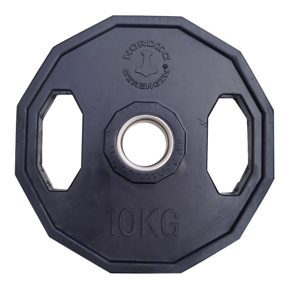 Viktskiva 10 kg - 50mm Nordic Strength - Svart/12kantig