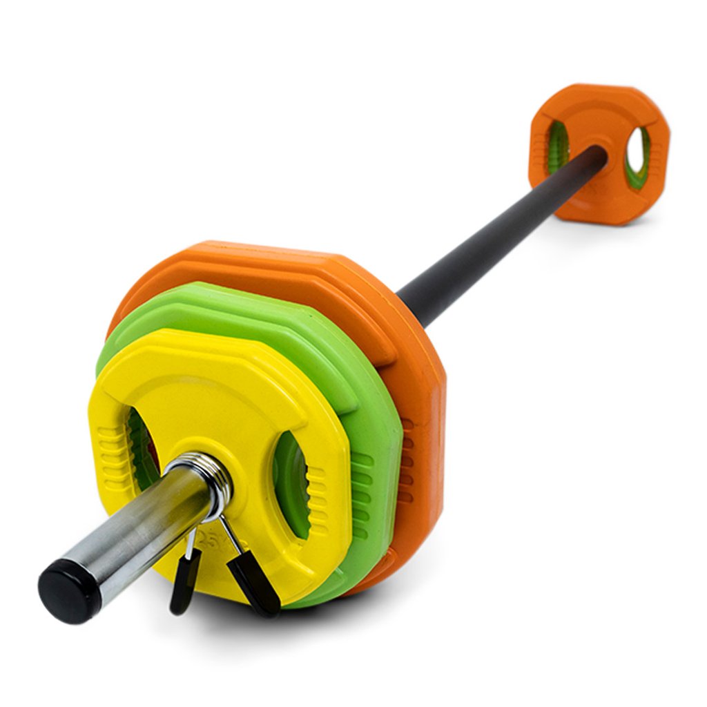 Aerobic viktstångsset 20 kg (färgad) från Nordic Strength