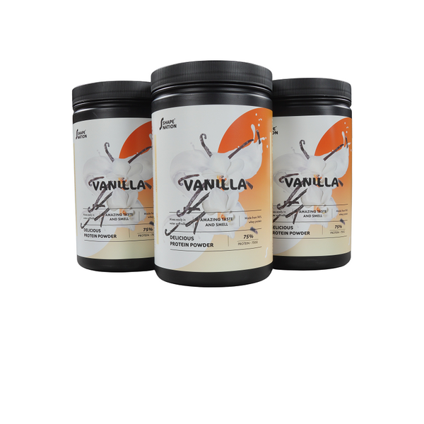 Proteinpulver 3-pack med Vaniljsmak - Shapenation (Paketpris 3 x 750 g)